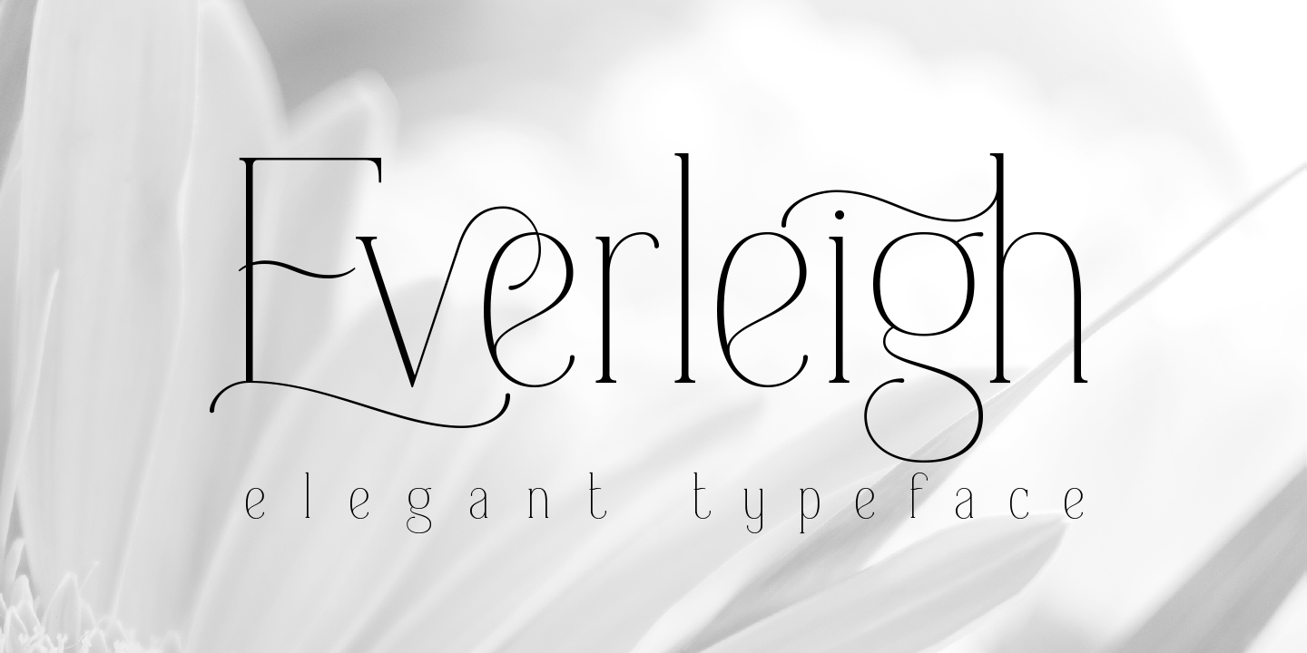Пример шрифта Everleigh
